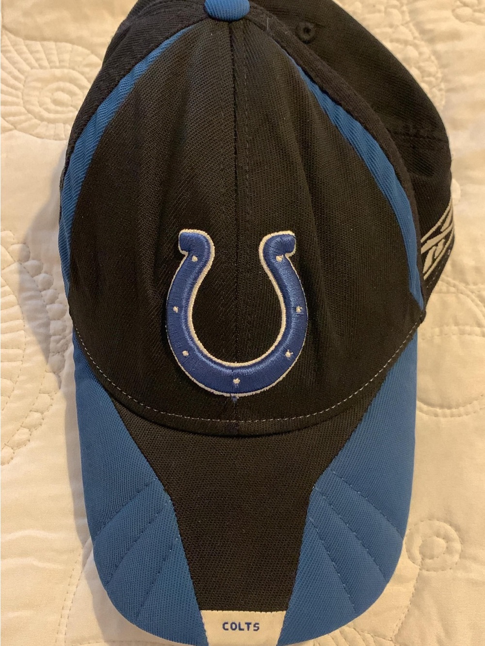 Equipment Black and Royal Blue NFL Patch Cap